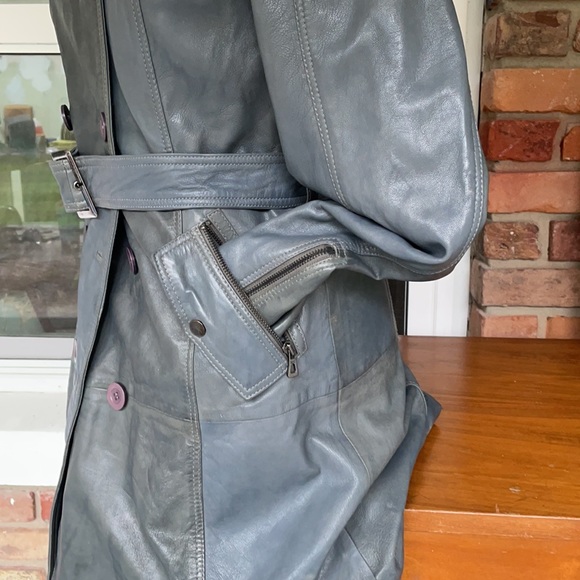 Bod Christensen slate leather 3/4 length jacket - Picture 4 of 14